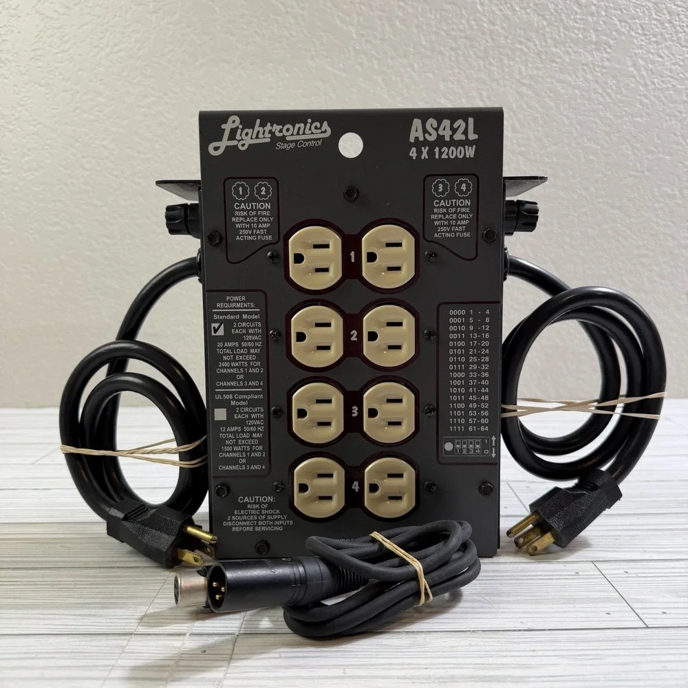 Lightronics AS42L Stage Lighting Power Pack 4 Channel 1200W